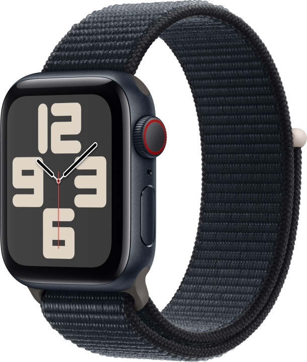 Apple Watch SE (GPS + Cellular) 40 mm midnattsblå aluminiumboett och midnattsblått Sport Loop-armband (MRGE3) i gruppen SMARTPHONE & SURFPLATTOR / Träning, hem & fritid / Apple Watch & tillbehör / Apple Watch hos TP E-commerce Nordic AB (C77640)