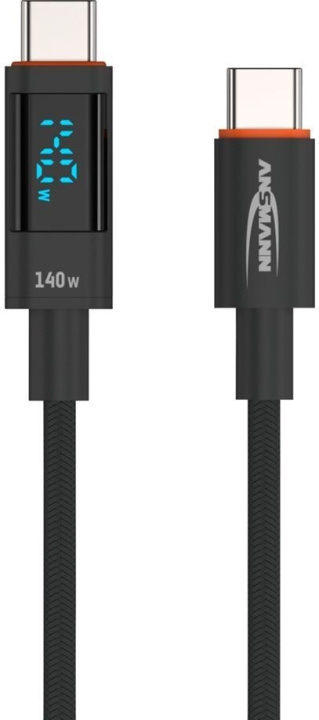 Ansmann USB-C 140W laddningskabel, 1,2 m i gruppen DATORER & KRINGUTRUSTNING / Datorkablar / USB-kablar / USB-C hos TP E-commerce Nordic AB (C77729)