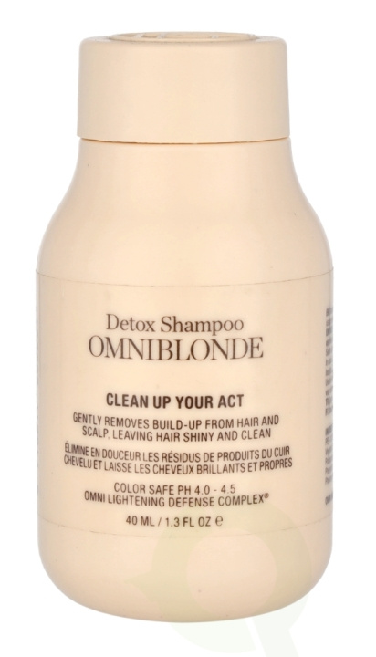 Omniblonde Clean Up Your Act Detox Shampoo 40 ml i gruppen SKÖNHET & HÄLSA / Hår & Styling / Hårvårdsprodukter / Schampo hos TP E-commerce Nordic AB (C77988)