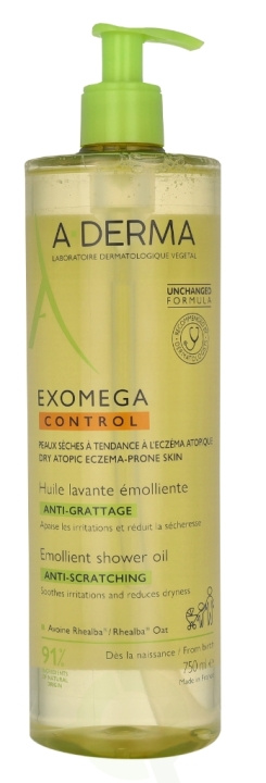 A-Derma Exomega Control Emollient Cleansing Oil 750 ml i gruppen SKÖNHET & HÄLSA / Hudvård / Kroppsvård / Kroppsolja hos TP E-commerce Nordic AB (C77999)