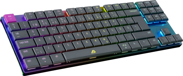 Blackstorm Flatline RGB TKL Dual Mode gaming-tangentbord, Gateron Red-brytare i gruppen DATORER & KRINGUTRUSTNING / Gaming / Tangentbord hos TP E-commerce Nordic AB (C78307)