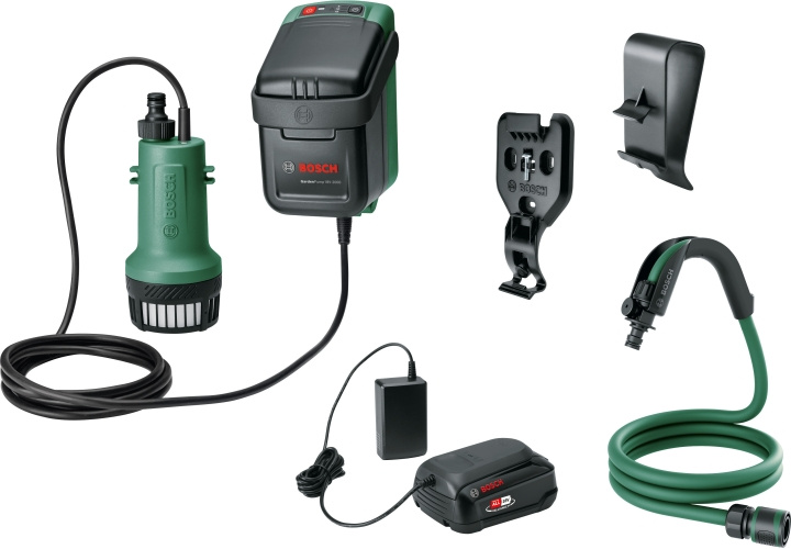 Bosch GardenPump 18V-2000 uppladdningsbar vattenpump, 2,5 Ah batteri i gruppen HEM, HUSHÅLL & TRÄDGÅRD / Verktyg / Övriga Elverktyg hos TP E-commerce Nordic AB (C78331)