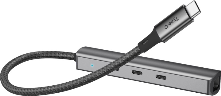 Bluecloud USB-C till USB-C-hubb och gigabit ethernet-adapter i gruppen DATORER & KRINGUTRUSTNING / Datortillbehör / USB-hubbar hos TP E-commerce Nordic AB (C78392)