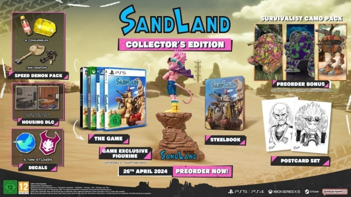 Bandai Namco Entertainment Sand Land - Collector\'s Edition (PS5) i gruppen HEMELEKTRONIK / Spelkonsoler & Tillbehör / Sony PlayStation 5 hos TP E-commerce Nordic AB (C78417)