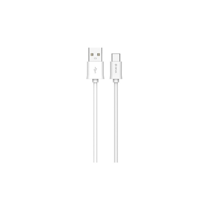 Devia kabel Smart EC066 USB - USB-C 2,0 m 2,1A vit i gruppen SMARTPHONE & SURFPLATTOR / Laddare & Kablar / Kablar / Kablar Typ C hos TP E-commerce Nordic AB (C78532)