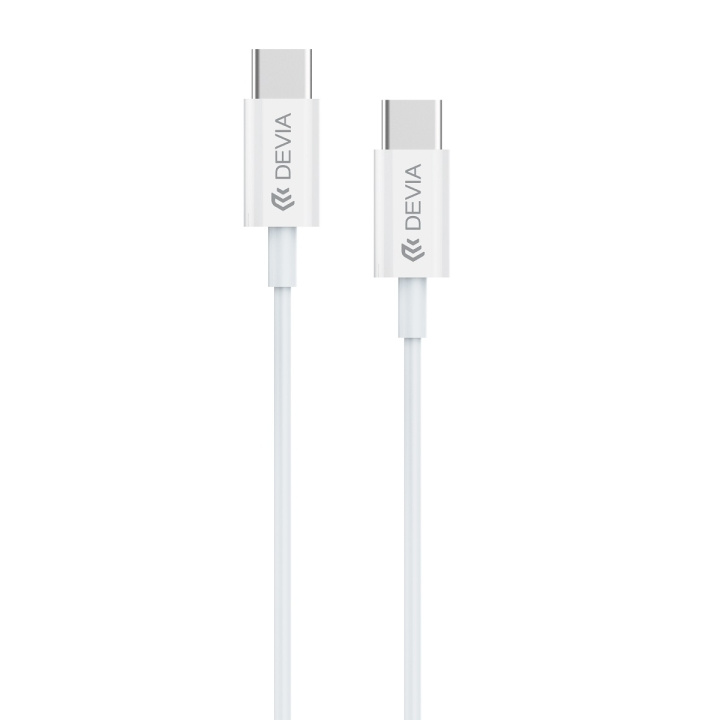 Devia kabel Smart EC042 PD USB-C - USB-C 60W 3A vit i gruppen SMARTPHONE & SURFPLATTOR / Laddare & Kablar / Kablar / Kablar Typ C hos TP E-commerce Nordic AB (C78539)