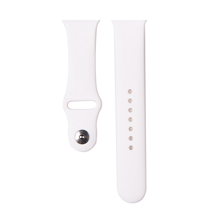 Devia armband Deluxe Sport för Apple Watch 41mm/ 40mm/ 38mm vit i gruppen SMARTPHONE & SURFPLATTOR / Träning, hem & fritid / Apple Watch & tillbehör / Tillbehör hos TP E-commerce Nordic AB (C78548)