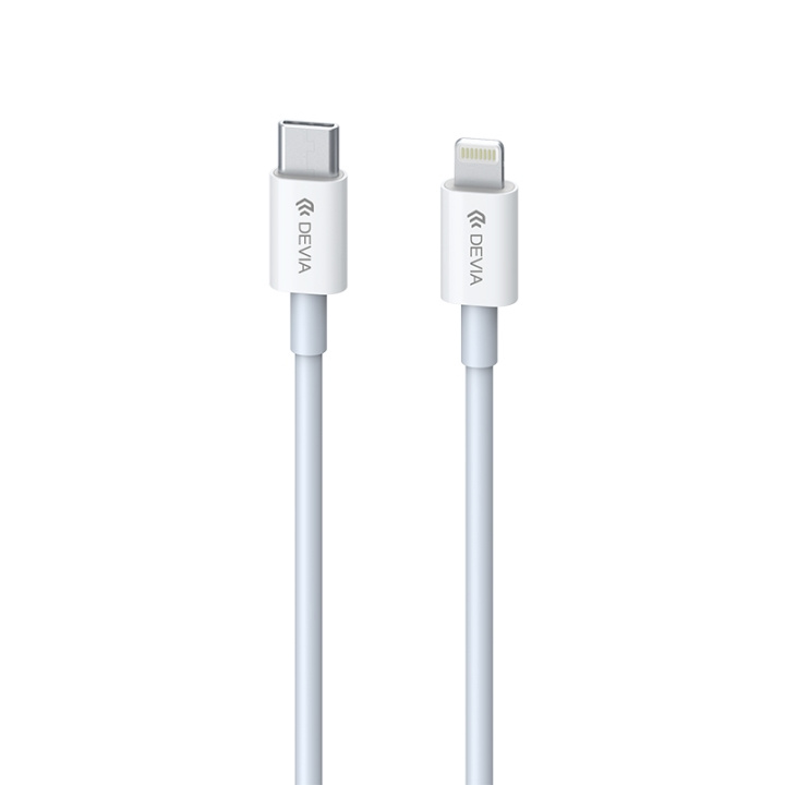 Devia-kabel Smart EC146 PD USB-C - Lightning 20W 3A vit i gruppen SMARTPHONE & SURFPLATTOR / Laddare & Kablar / Kablar / Kablar Lightning hos TP E-commerce Nordic AB (C78584)