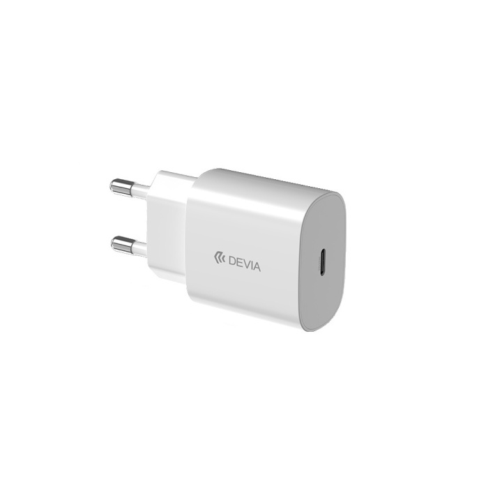 Devia väggladdare Rocket PD 20W 1x USB-C vit i gruppen SMARTPHONE & SURFPLATTOR / Laddare & Kablar / Väggladdare / Väggladdare Typ C hos TP E-commerce Nordic AB (C78590)