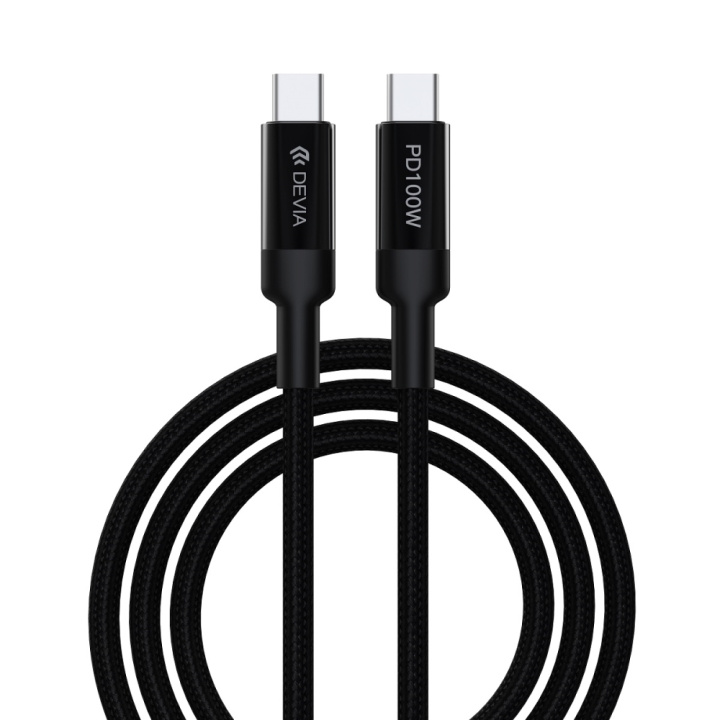 Devia kabel EC309 Extreme PD USB-C - USB-C 1,5 m 100W svart i gruppen SMARTPHONE & SURFPLATTOR / Laddare & Kablar / Kablar / Kablar Typ C hos TP E-commerce Nordic AB (C78596)