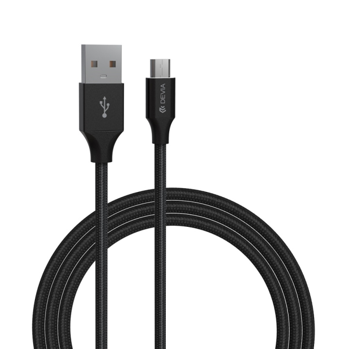 Devia kabel Gracious EC203 USB - MicroUSB 1,0 m 2,4A svart i gruppen SMARTPHONE & SURFPLATTOR / Laddare & Kablar / Kablar / Kablar microUSB hos TP E-commerce Nordic AB (C78597)