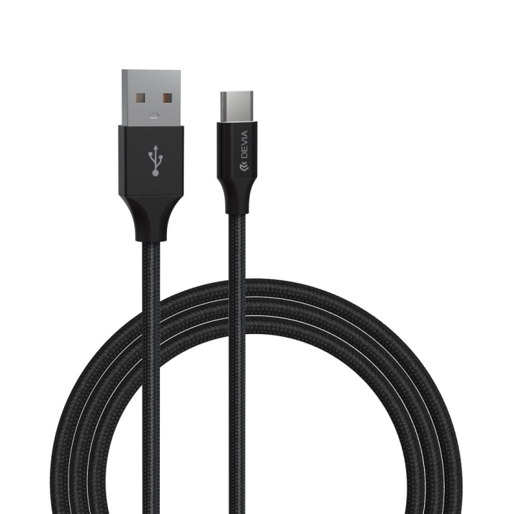 DEVIA kabel Gracious EC303 USB - USB-C 1,0 m 2,4A svart i gruppen SMARTPHONE & SURFPLATTOR / Laddare & Kablar / Kablar / Kablar Typ C hos TP E-commerce Nordic AB (C78598)