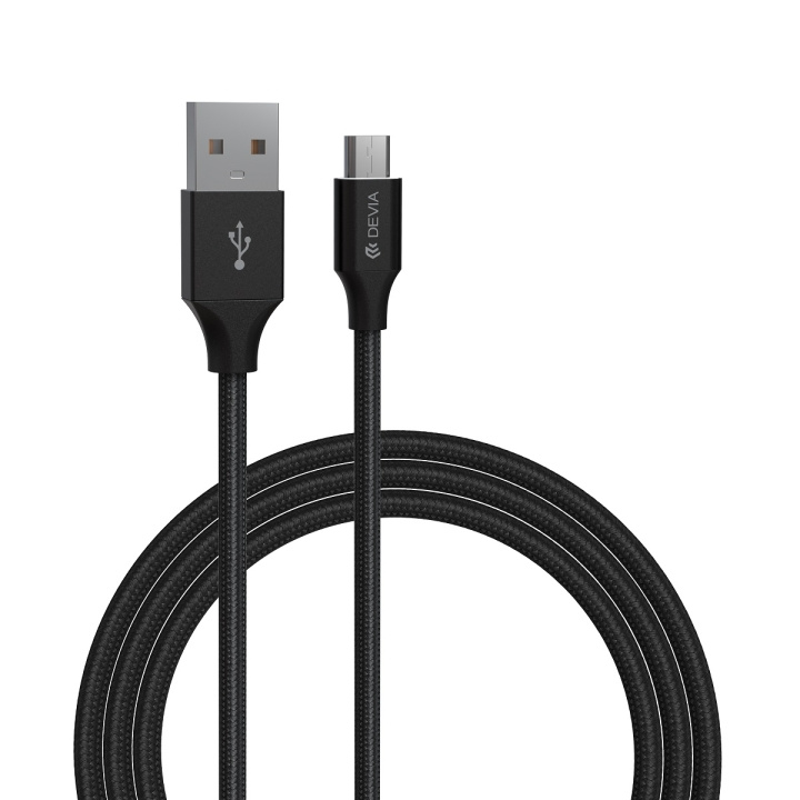 Devia kabel Gracious EC207 USB - MicroUSB 2,0 m 2,1A svart i gruppen SMARTPHONE & SURFPLATTOR / Laddare & Kablar / Kablar / Kablar microUSB hos TP E-commerce Nordic AB (C78599)