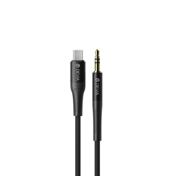 Devia ljudkabel Ipure EC620 jack 3,5 mm - USB-C 1m svart i gruppen HEMELEKTRONIK / Kablar & Adaptrar / Ljud Analog / AUX-kablar 3,5 mm hos TP E-commerce Nordic AB (C78610)