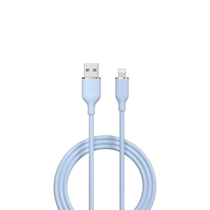 Devia kabel Jelly EC630 USB - Lightning 1,2 m 2,4A blå i gruppen SMARTPHONE & SURFPLATTOR / Laddare & Kablar / Kablar / Kablar Lightning hos TP E-commerce Nordic AB (C78631)