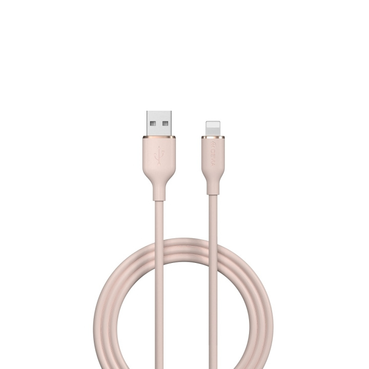 Devia kabel Jelly EC630 USB - Lightning 1,2 m 2,4A rosa i gruppen SMARTPHONE & SURFPLATTOR / Laddare & Kablar / Kablar / Kablar Lightning hos TP E-commerce Nordic AB (C78632)