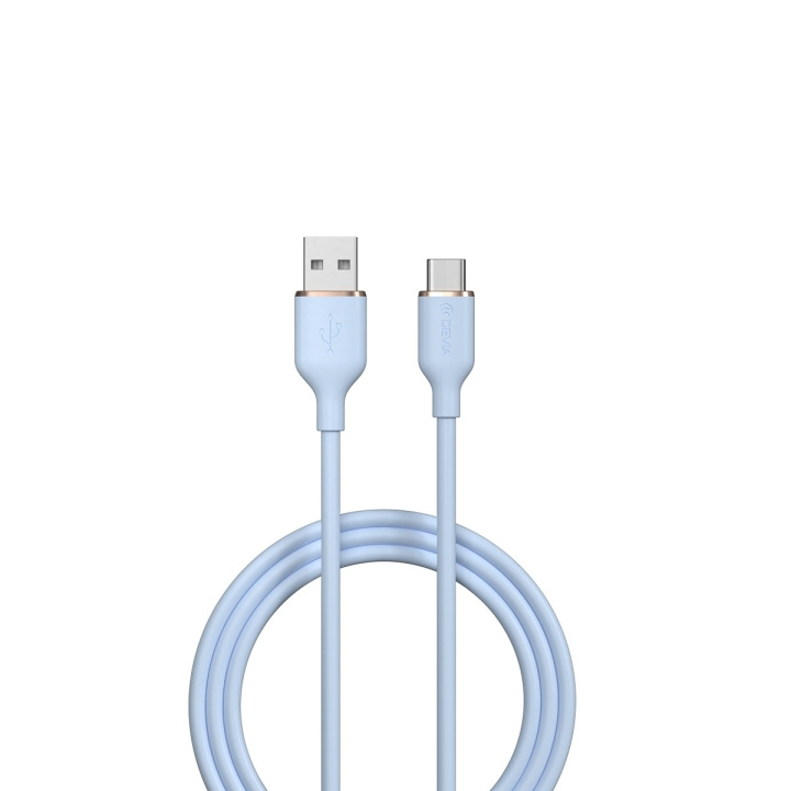 Devia kabel Jelly EC629 USB - USB-C 1,2 m 2,4A blå i gruppen SMARTPHONE & SURFPLATTOR / Laddare & Kablar / Kablar / Kablar Typ C hos TP E-commerce Nordic AB (C78635)