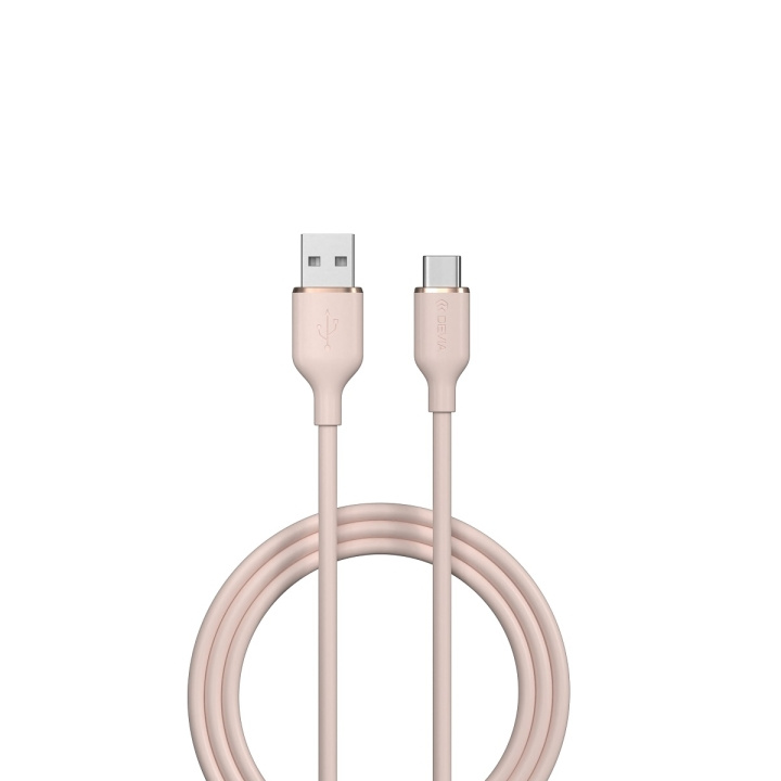 Devia kabel Jelly EC629 USB - USB-C 1,2 m 2,4A rosa i gruppen SMARTPHONE & SURFPLATTOR / Laddare & Kablar / Kablar / Kablar Typ C hos TP E-commerce Nordic AB (C78636)