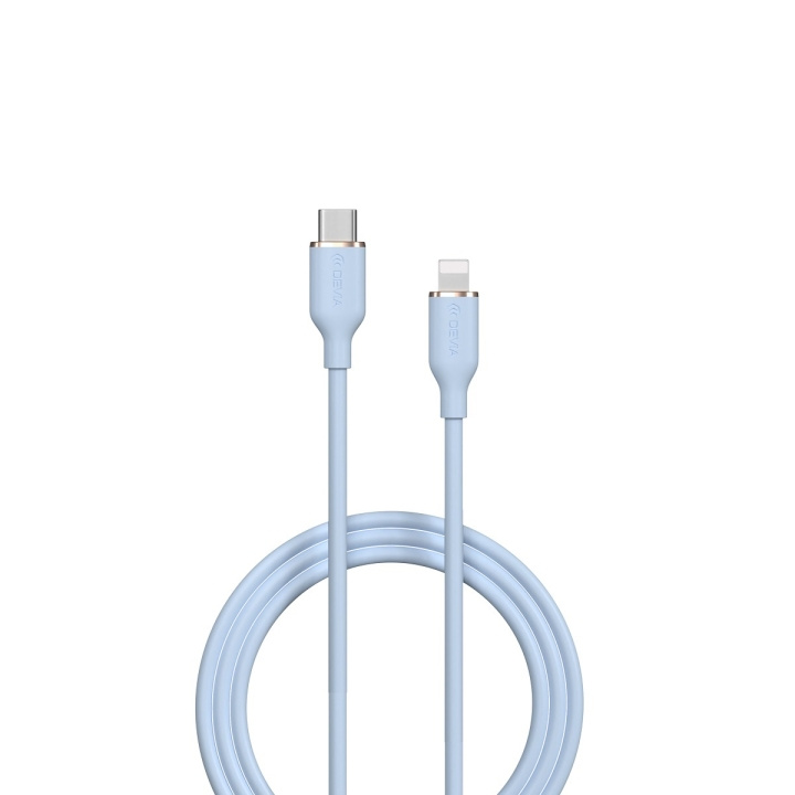 Devia kabel Jelly EC631 USB-C - Lightning 1,2 m 27W blå i gruppen SMARTPHONE & SURFPLATTOR / Laddare & Kablar / Kablar / Kablar Lightning hos TP E-commerce Nordic AB (C78639)