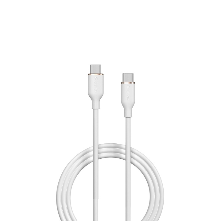 Devia kabel Jelly EC632 USB-C - USB-C 1,2 m 60W 3A vit i gruppen SMARTPHONE & SURFPLATTOR / Laddare & Kablar / Kablar / Kablar Typ C hos TP E-commerce Nordic AB (C78642)