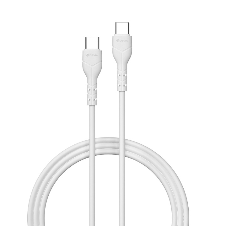 Devia kabel Kintone EC151 USB-C - USB-C 1,0 m 3A vit i gruppen SMARTPHONE & SURFPLATTOR / Laddare & Kablar / Kablar / Kablar Typ C hos TP E-commerce Nordic AB (C78650)