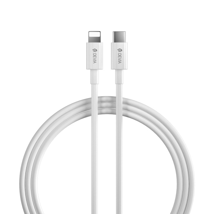 Devia kabel Smart EC146 PD USB-C - Lightning 2,0 m 3A vit i gruppen SMARTPHONE & SURFPLATTOR / Laddare & Kablar / Kablar / Kablar Lightning hos TP E-commerce Nordic AB (C78652)