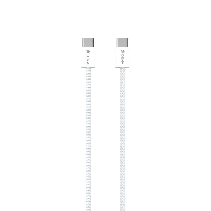 Devia kabel Smart EC325 PD USB-C - USB-C 1,0 m 60W 3A vit i gruppen SMARTPHONE & SURFPLATTOR / Laddare & Kablar / Kablar / Kablar Typ C hos TP E-commerce Nordic AB (C78667)