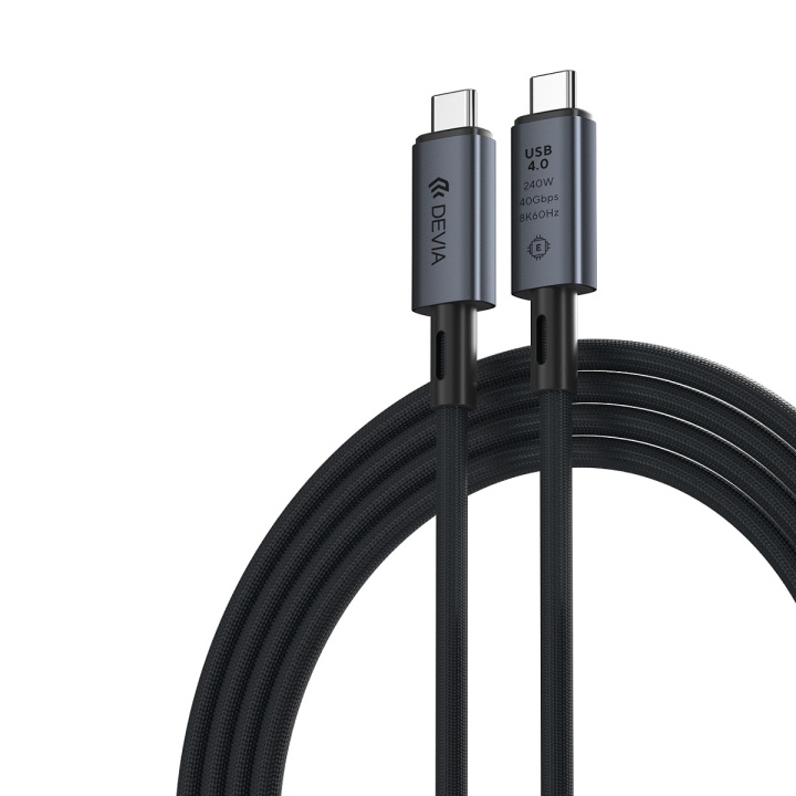 Devia kabel Extreme EC641 PD USB-C - USB-C 4.0 1,0 m 240W svart 8K 60Hz i gruppen SMARTPHONE & SURFPLATTOR / Laddare & Kablar / Kablar / Kablar Typ C hos TP E-commerce Nordic AB (C78680)