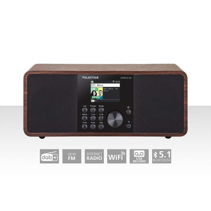 TELESTAR DIRA S 24i Multifunktionell stereoradio DAB+ / FM / Internet / Bluetooth Trä i gruppen HEMELEKTRONIK / Ljud & Bild / Hemmabio, HiFi & Bärbart / Radio & Väckarklockor / Radio hos TP E-commerce Nordic AB (C78701)