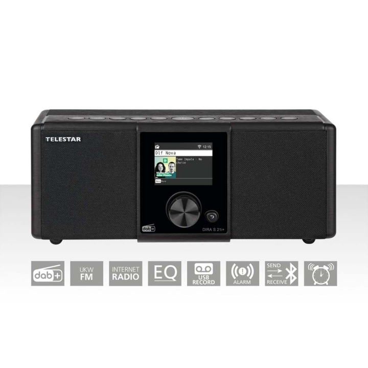 TELESTAR DIRA S21i+ EWF Multifunktionell stereoradio DAB+ / FM / Internet / Bluetooth Svart i gruppen HEMELEKTRONIK / Ljud & Bild / Hemmabio, HiFi & Bärbart / Radio & Väckarklockor / Radio hos TP E-commerce Nordic AB (C78702)