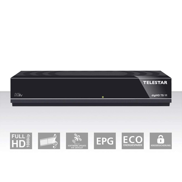 TELESTAR digiHD TS 11 HDTV DVB-S set-top box i gruppen HEMELEKTRONIK / Ljud & Bild / TV & Tillbehör / Marksänd/TV-Boxer hos TP E-commerce Nordic AB (C78715)