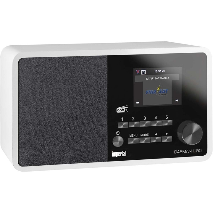 imperial DABMAN i150 Kompakt hybridradio för Internet / DAB+ / FM Vit i gruppen HEMELEKTRONIK / Ljud & Bild / Hemmabio, HiFi & Bärbart / Radio & Väckarklockor / Radio hos TP E-commerce Nordic AB (C78720)