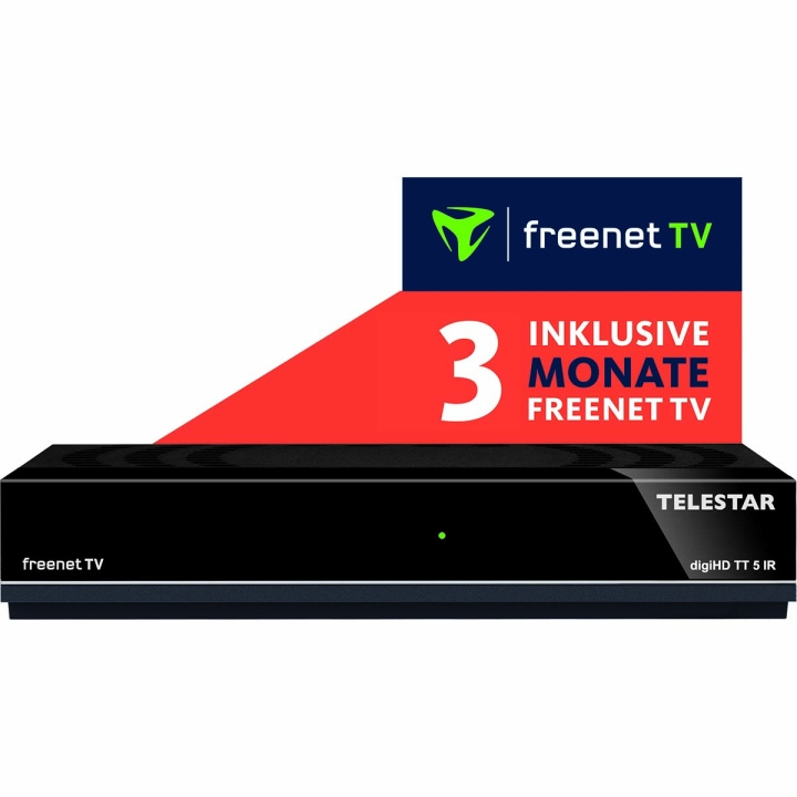 TELESTAR digiHD TT 5 IR inkl. 3 månader freenet i gruppen HEMELEKTRONIK / Ljud & Bild / TV & Tillbehör / Mediaspelare & Smart TV-boxar hos TP E-commerce Nordic AB (C78724)