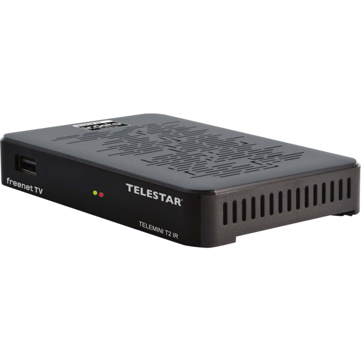 TELESTAR TELEMINI T2 IR extremt kompakt DVB-T2/DVB-C HDTV-mottagare (inkl. 12 månader freenet TV) i gruppen HEMELEKTRONIK / Ljud & Bild / TV & Tillbehör / Antenner & Tillbehör hos TP E-commerce Nordic AB (C78725)