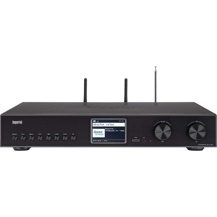 imperial DABMAN i510 BT Multifunktionsradio DAB+ / FM / Internet / Bluetooth Svart i gruppen HEMELEKTRONIK / Ljud & Bild / Hemmabio, HiFi & Bärbart / Radio & Väckarklockor / Radio hos TP E-commerce Nordic AB (C78747)