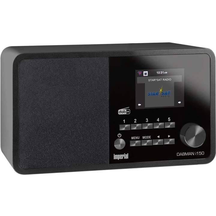 imperial DABMAN i150 Kompakt hybridradio för Internet / DAB+ / FM Svart i gruppen HEMELEKTRONIK / Ljud & Bild / Hemmabio, HiFi & Bärbart / Radio & Väckarklockor / Radio hos TP E-commerce Nordic AB (C78749)