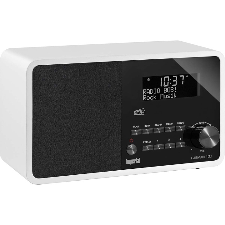 imperial DABMAN 100 DAB+ / FM-radio vit i gruppen HEMELEKTRONIK / Ljud & Bild / Hemmabio, HiFi & Bärbart / Radio & Väckarklockor / Radio hos TP E-commerce Nordic AB (C78806)