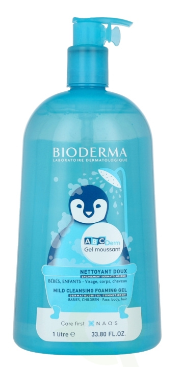 Bioderma ABCDerm Mild Cleansing Foaming Gel 1000 ml i gruppen SKÖNHET & HÄLSA / Hudvård / Kroppsvård / Bad & Duschcreme hos TP E-commerce Nordic AB (C78841)