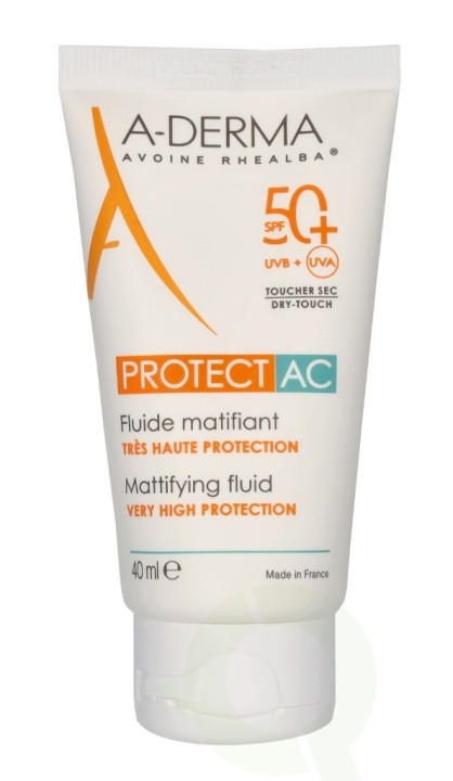 A-Derma Protect AC Mattifying Fluid SPF50+ 40 ml i gruppen SKÖNHET & HÄLSA / Hudvård / Solskydd & Tanning / Solskydd hos TP E-commerce Nordic AB (C78848)