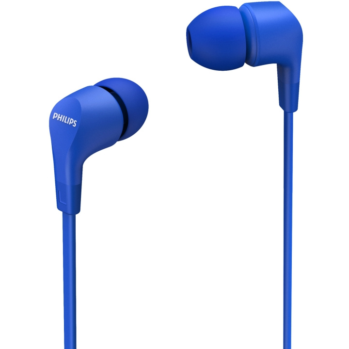 Philips TAE1105BL Trådanslutna in-ear-hörlurar med inbyggd fjärrkontroll. Blå i gruppen HEMELEKTRONIK / Ljud & Bild / Hörlurar & Tillbehör / Hörlurar hos TP E-commerce Nordic AB (C78946)