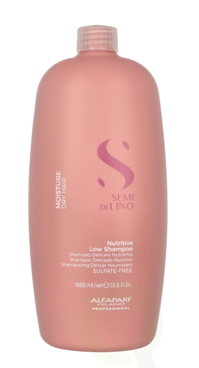 Alfaparf Semi Di Lino Nutritive Low Shampoo 1000 ml Dry Hair, Sulfate-Free i gruppen SKÖNHET & HÄLSA / Hår & Styling / Hårvårdsprodukter / Schampo hos TP E-commerce Nordic AB (C79015)