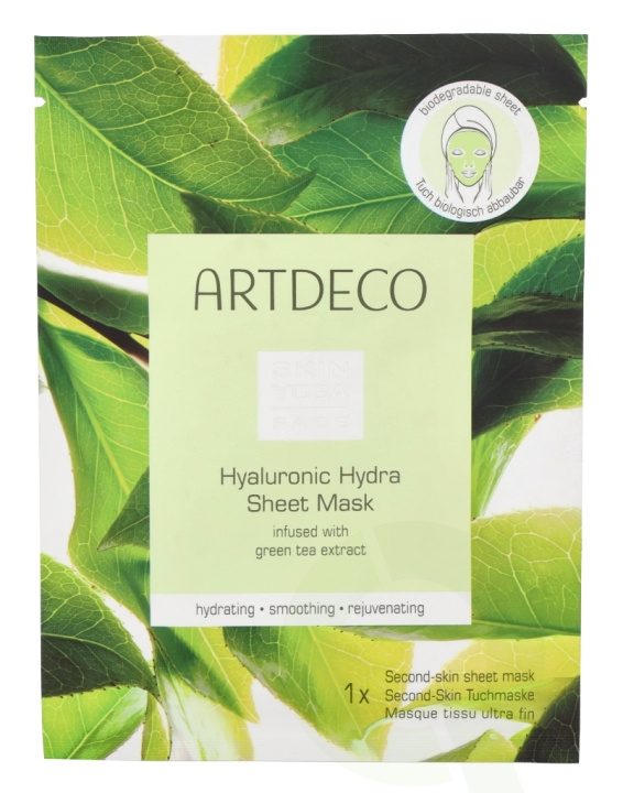 Artdeco Hyaluronic Hydra Sheet Mask 23 ml All Skin Types i gruppen SKÖNHET & HÄLSA / Hudvård / Ansiktsvård / Masker hos TP E-commerce Nordic AB (C79074)