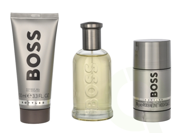 Hugo Boss Bottled Giftset 275 ml Edt Spray 100ml/Shower Gel 100ml/Deodorant Stick 75ml i gruppen SKÖNHET & HÄLSA / Presentkit / Presentkit För Honom hos TP E-commerce Nordic AB (C79075)