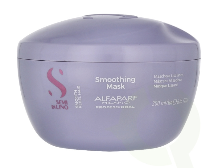 Alfaparf Semi Di Lino Smoothing Mask 200 ml i gruppen SKÖNHET & HÄLSA / Hår & Styling / Hårvårdsprodukter hos TP E-commerce Nordic AB (C79077)