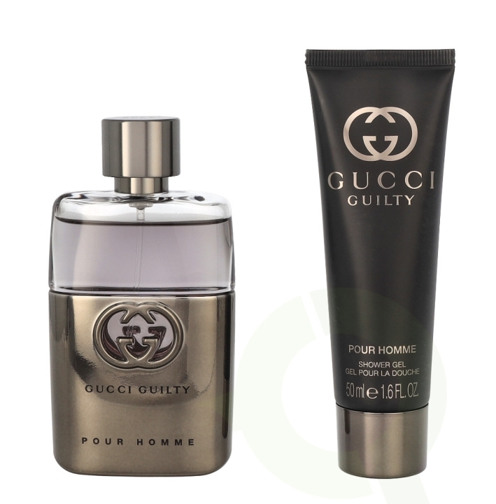 Gucci Guilty Pour Homme Giftset 100 ml Edt Spray 50ml/Shower Gel 50ml i gruppen SKÖNHET & HÄLSA / Doft & Parfym / Parfym / Parfym för honom hos TP E-commerce Nordic AB (C79087)