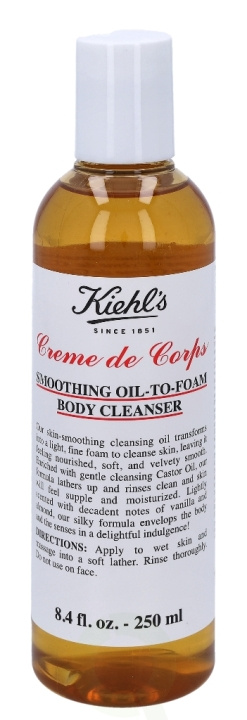 Kiehl\'s Creme De Corps Smoothing Oil-To-Foam Body Cleanser 250 ml i gruppen SKÖNHET & HÄLSA / Makeup / Sminkborttagning hos TP E-commerce Nordic AB (C79113)