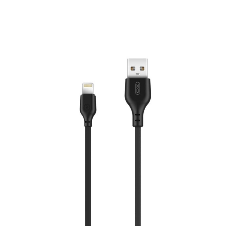 XO kabel NB103 USB - Lightning 2,0 m 2,1A svart i gruppen SMARTPHONE & SURFPLATTOR / Laddare & Kablar / Kablar / Kablar Lightning hos TP E-commerce Nordic AB (C79138)