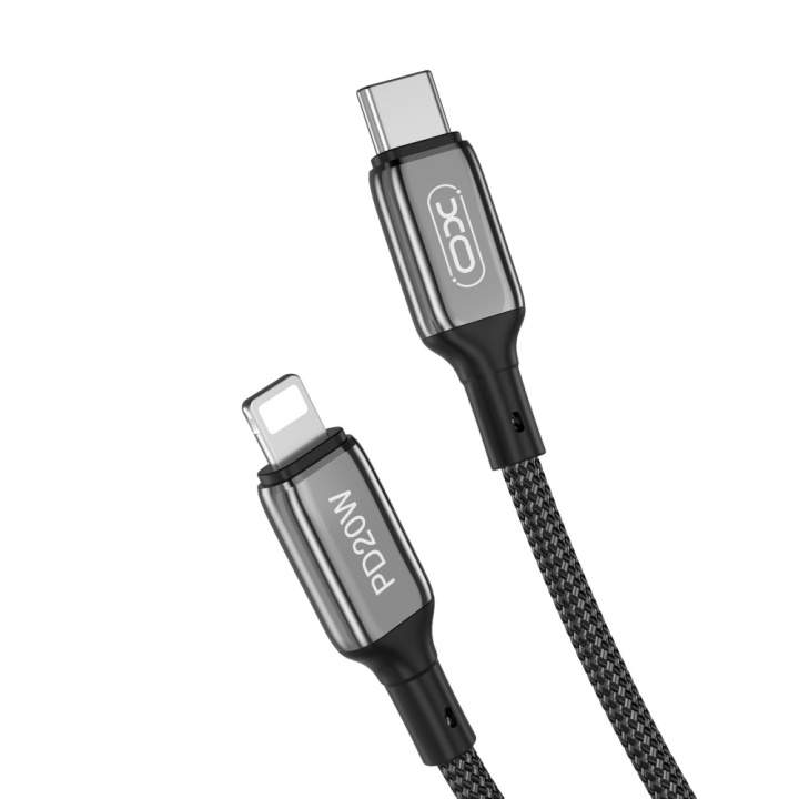 XO kabel NB-Q180A PD USB-C - Lightning 1,0m 20W svart i gruppen DATORER & KRINGUTRUSTNING / Datorkablar / USB-kablar / USB-C hos TP E-commerce Nordic AB (C79180)