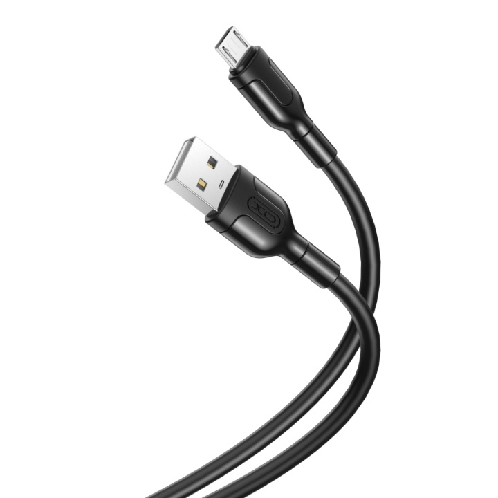 XO kabel NB212 USB - microUSB 1,0 m 2,1A svart i gruppen SMARTPHONE & SURFPLATTOR / Laddare & Kablar / Kablar / Kablar microUSB hos TP E-commerce Nordic AB (C79185)