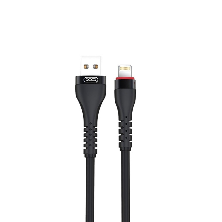 XO kabel NB213 USB - Lightning 1,0 m 2,4A svart i gruppen SMARTPHONE & SURFPLATTOR / Laddare & Kablar / Kablar / Kablar Lightning hos TP E-commerce Nordic AB (C79192)